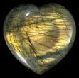 Flashy Polished Labradorite Heart #58855-1